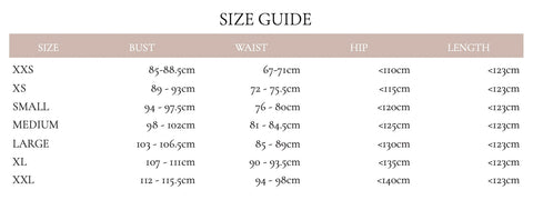 anna campbell aline gown size chart