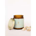 Amber Crystal Candle- Moonstone