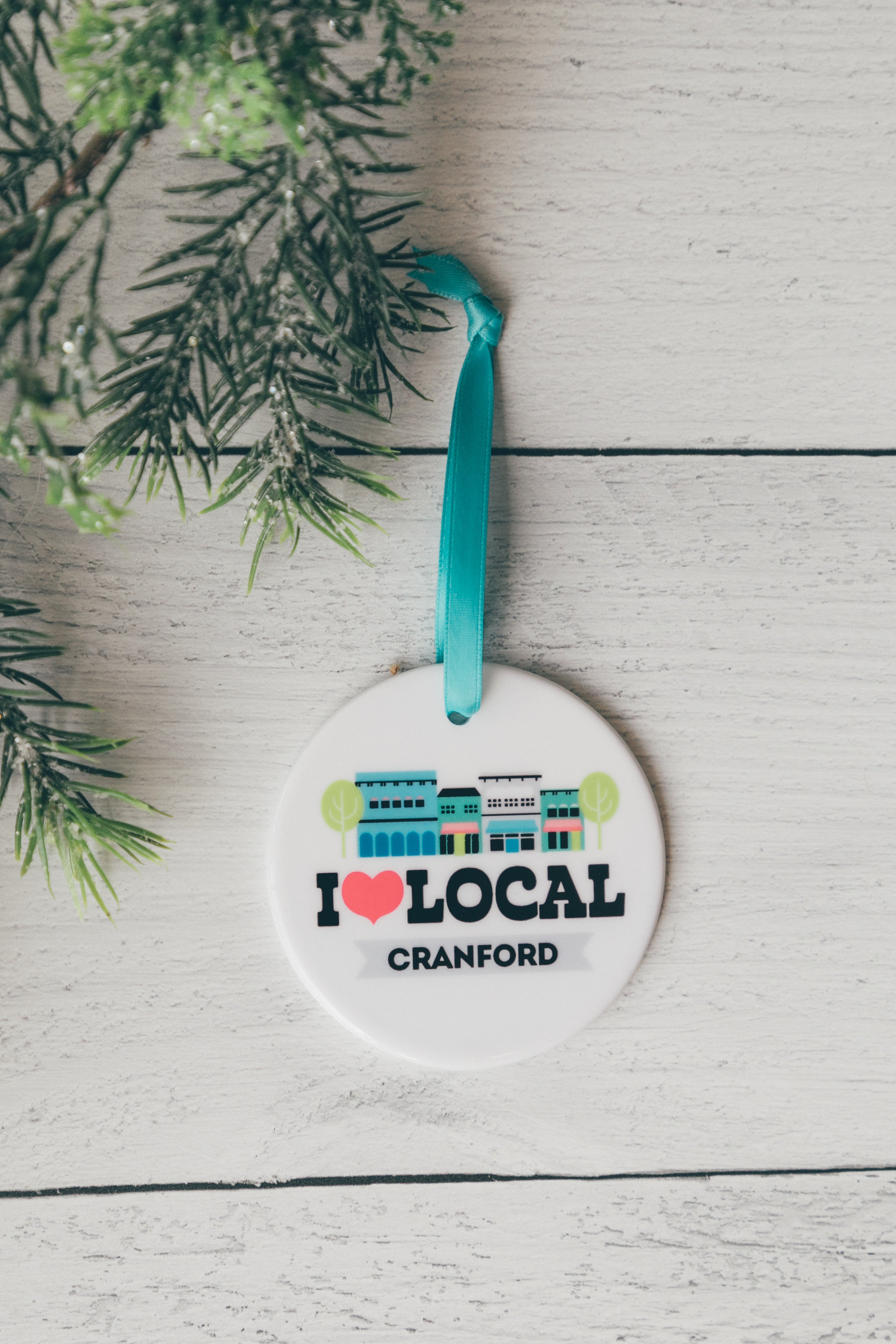 Cranford Ceramic Ornament - Shop Local