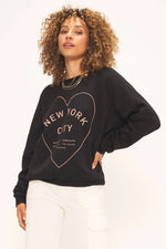 Love All NYC Relaxed Sweatshirt - Black