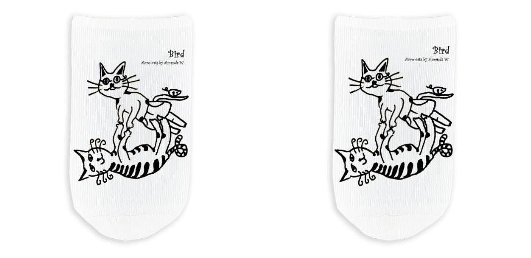 Design Your Own No-Show Socks White - Small