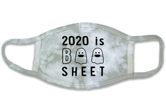 This is an image of the 2020 Is Boo Sheet Halloween Tie Dye Cotton Face Masks.