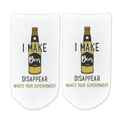 I make beer disappear socks