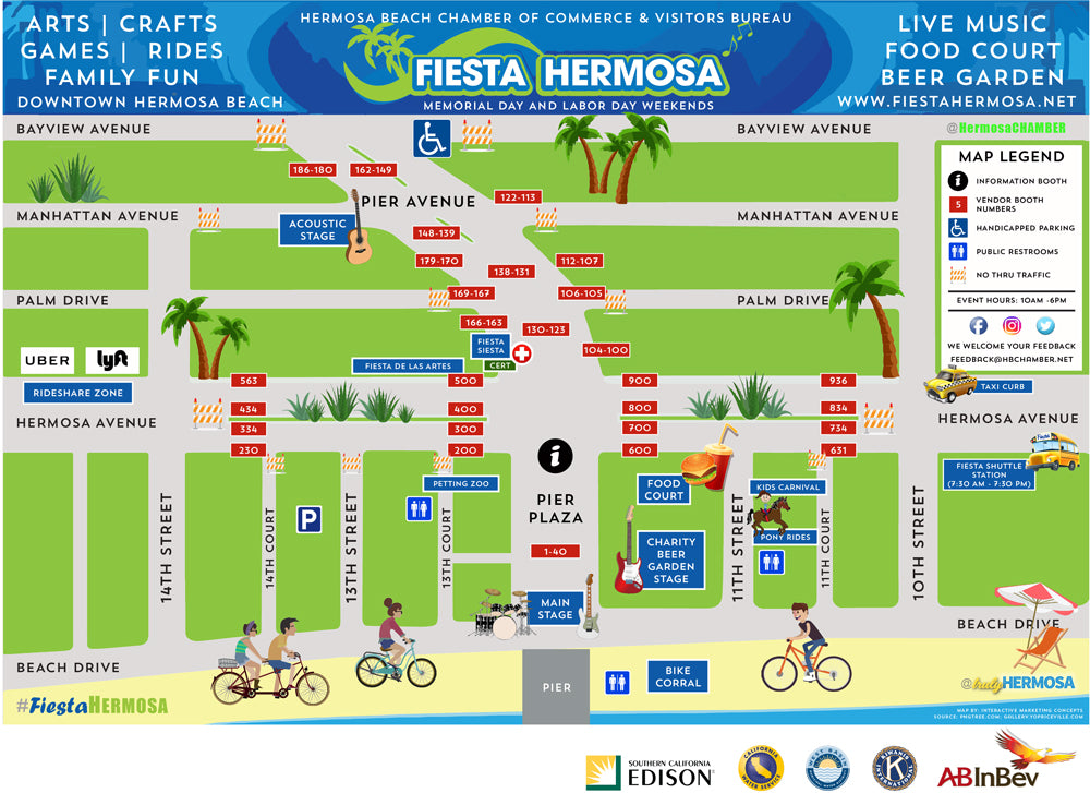 This is an image of the Fiesta Hermosa map.