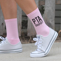 PTA dropout funny socks for moms