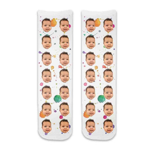 All over printed face socks