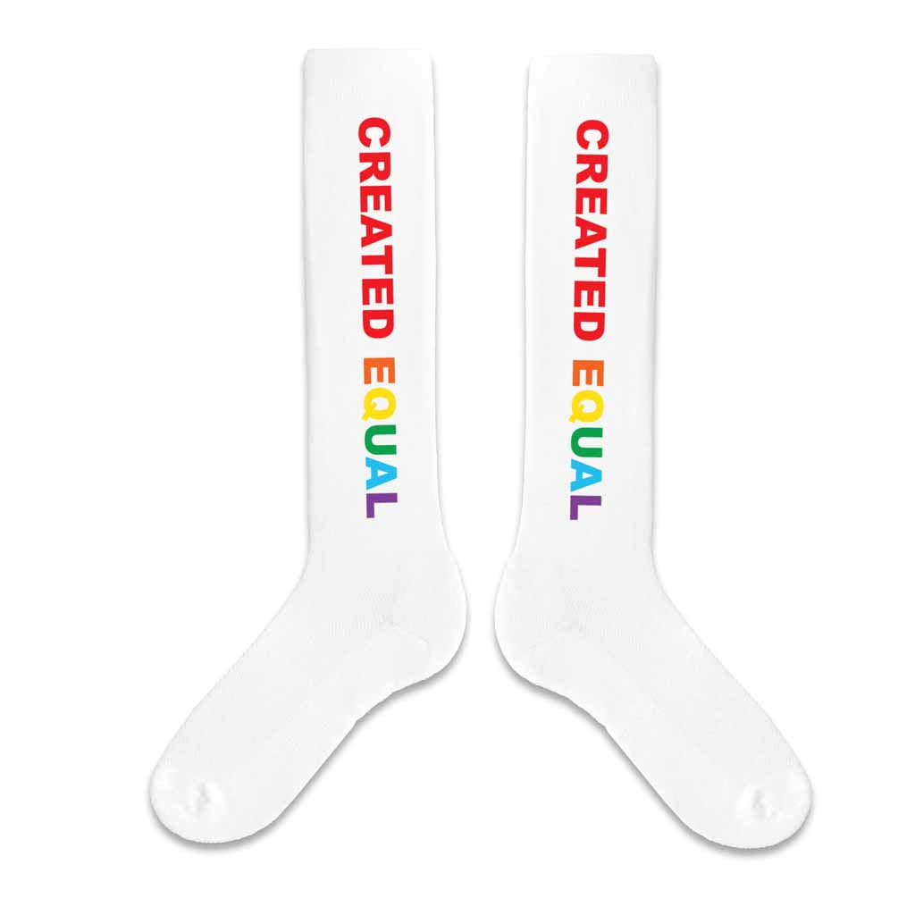 Rainbow PROUD Cotton Knee High Socks