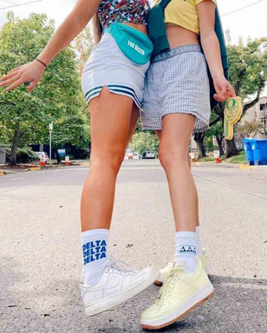 Tri-Delta Sorority socks