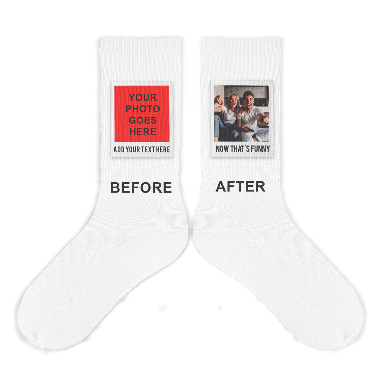 Funny Cotton Footie Socks Printed with Men's Feet in Grass