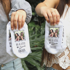 This is an image of Big and Little Forever Boho Photo Socks.