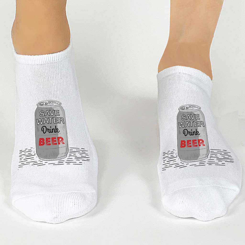 Save Water Drink Beer Funny Socks for the Beer Lover | sockprints ...