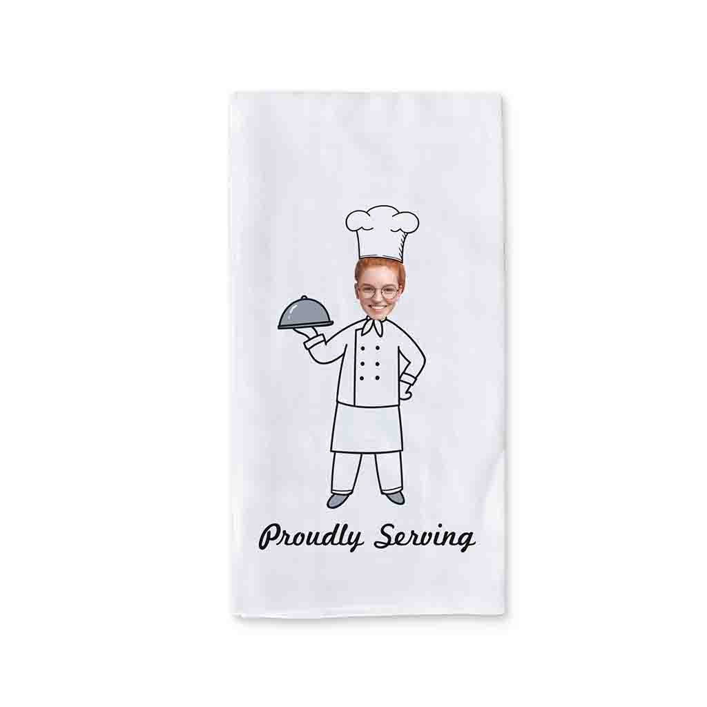 sockprints Personalized Kitchen Towel for Pastry Chefs - Funny Kitchen  Towels Set. 100% Pure Ringspun Cotton, Super Absorbent Kitchen Towels -  Chef