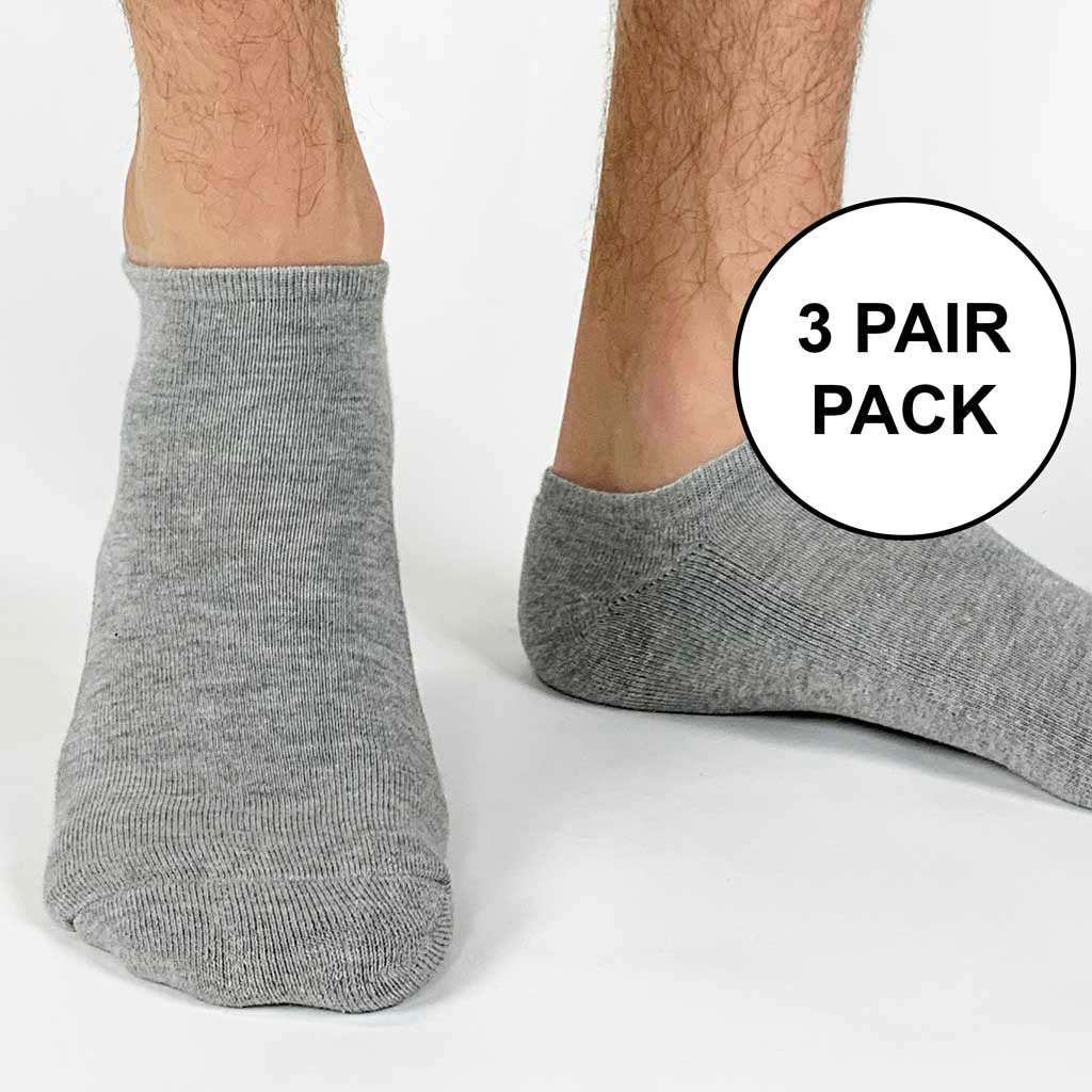 Soft Cotton Blend Small No Show Socks - 3 Pair Pack