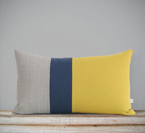 12x20 Mustard Colorblock Pillow by Jillian Rene Decor