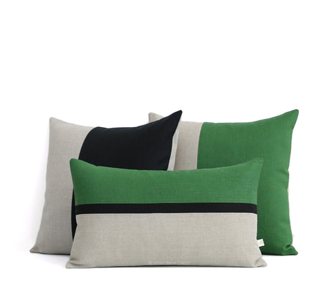 As seen in GQ Magazine - Horizon Line and Colorblock Pillows by Jillian Rene Decor
