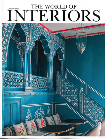 Breton Stripe Pillows by Jillian Rene Decor as seen in The World of Interiors Magazine