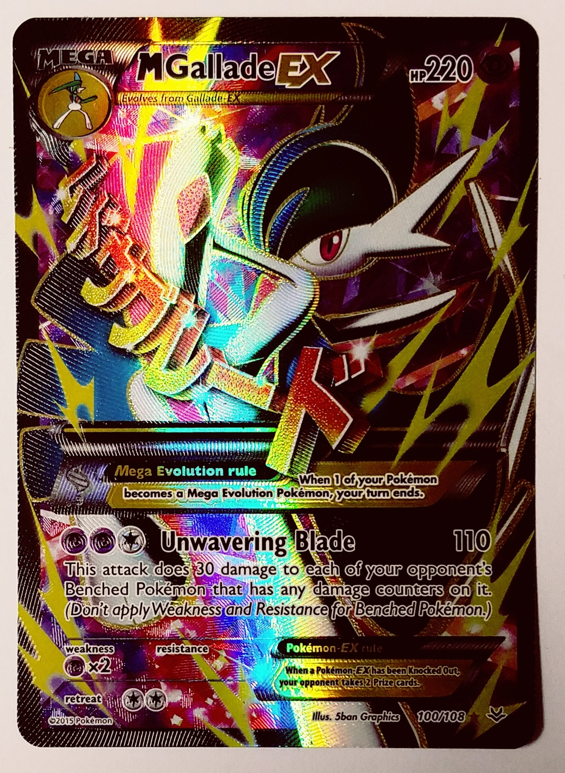Mega Gallade Ex, M Gallade, Mega M, M Mega, Pokemon, XY, Roaring Skies, TCG, Ultra Rare Holo