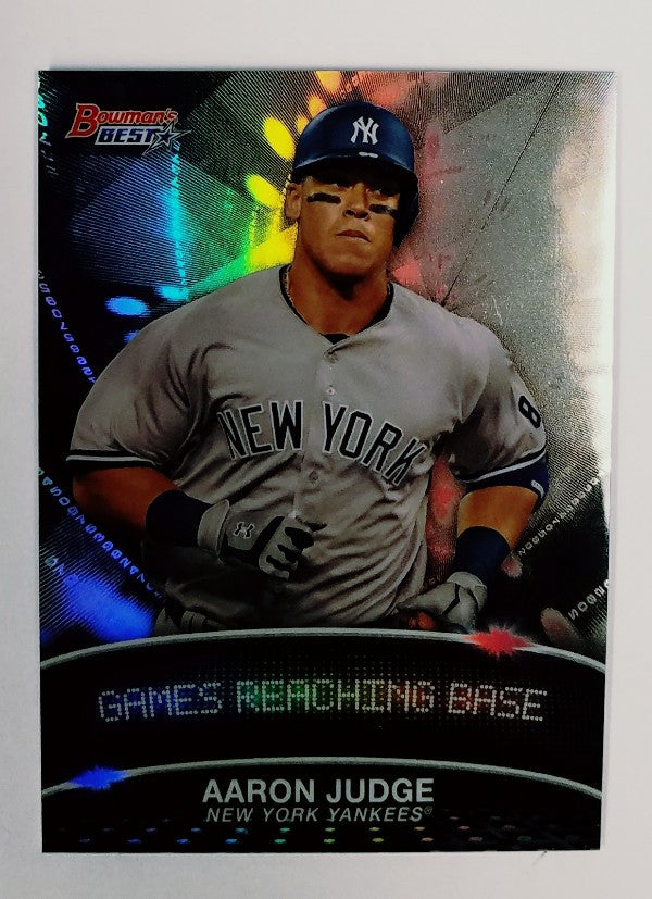Aaron Judge, Yankees, Rookie, Home Runs, Bombers, Bronx, New York, RC, Baseball, Bowman, Best, Stat Line, Rare