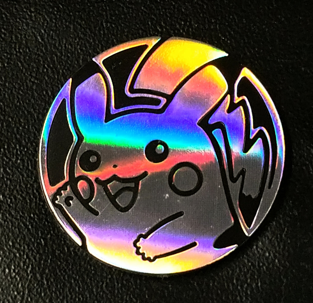 Pokemon Silver Sheen Holofoil Black Backed Pikachu Collectible Coin New Rare Late Release Xy Flashfire