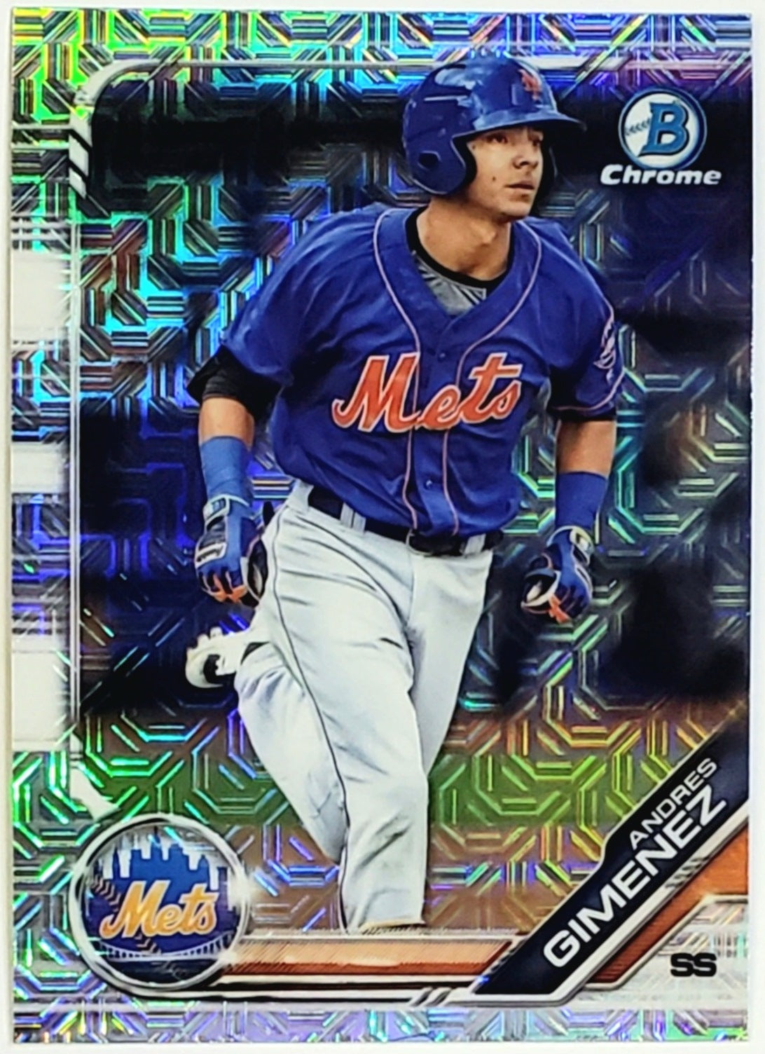 Andres Gimenez Rookie Mega Refractor Mojo 2019 Bowman Chrome #BCP-77