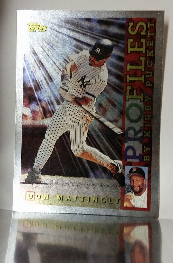 1996 Topps Al 17 Don Mattingly Profiles By Kirby Puckett