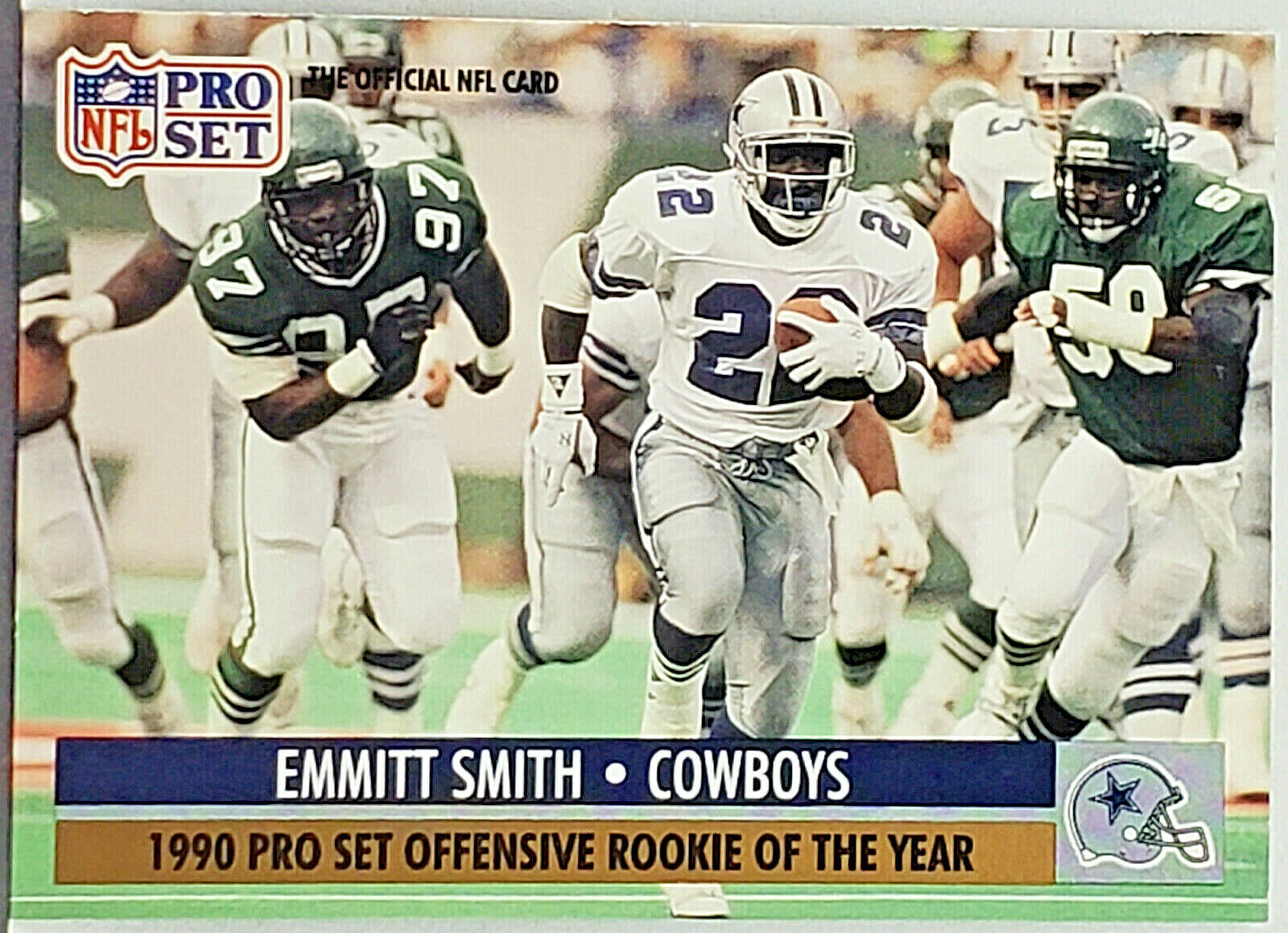 Emmitt Smith Rookie Of The Year 1991 Pro Set #1 Dallas Cowboys HOF RB