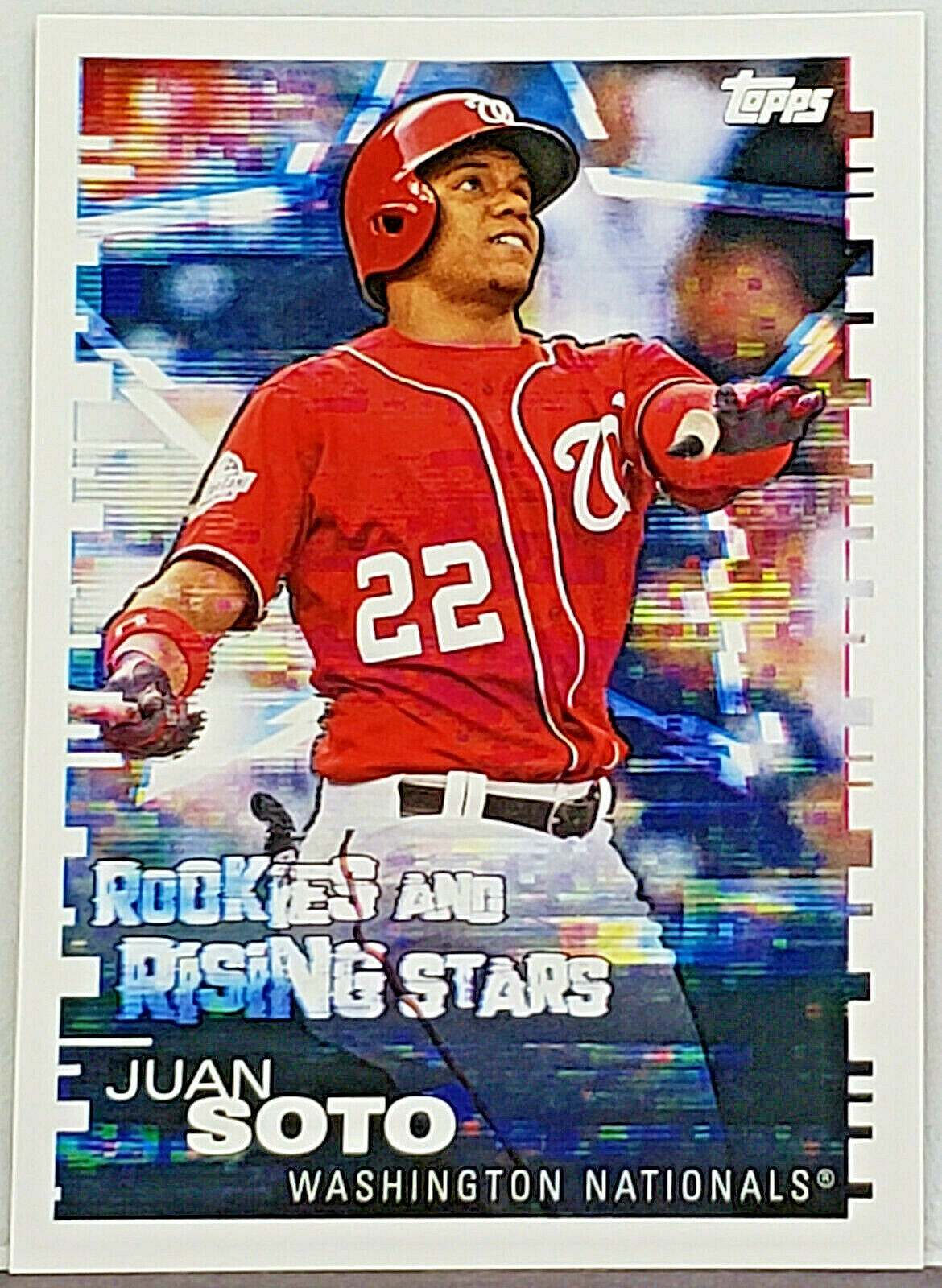 Juan Soto Rookies and Rising Stars Sticker 2019 Topps #215, Nationals