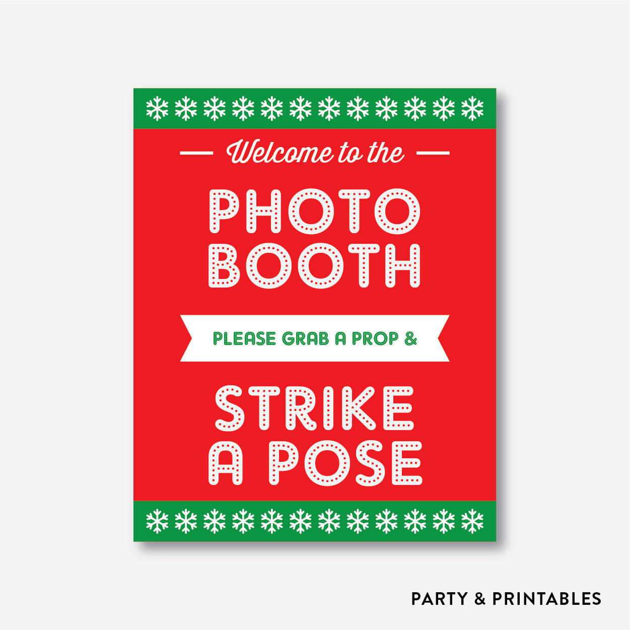 photo booth sign printable