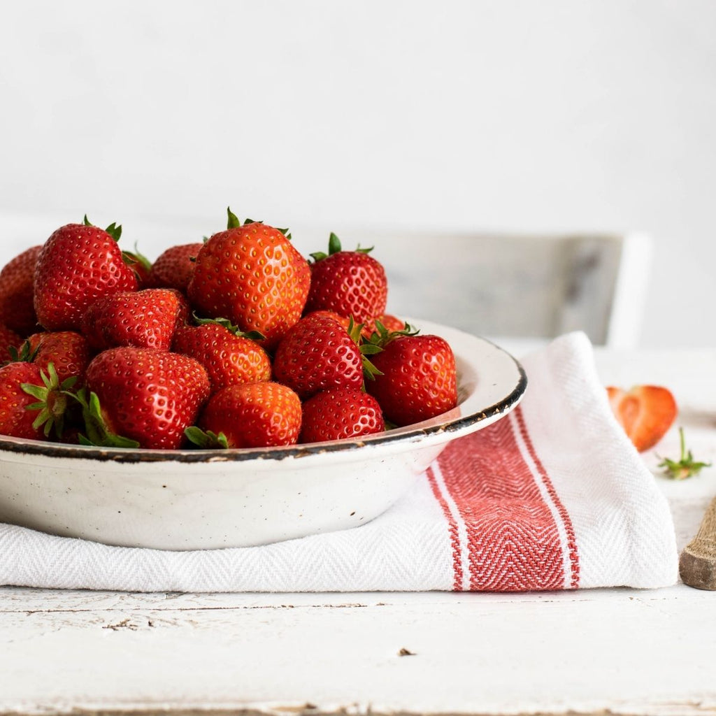 Bowl of strawberries for how to get organised this month June