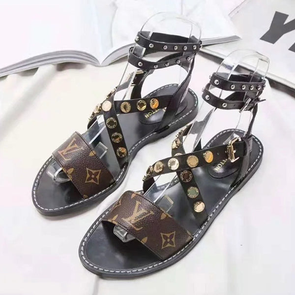 Louis Vuitton LV Woman Men Fashion Sandals Flats Shoes