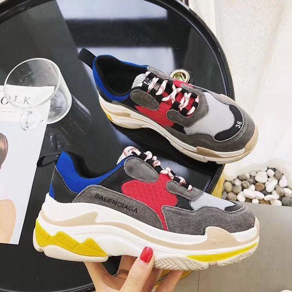 Balenciaga Woman Men Fashion Breathable Sneakers Running Shoes