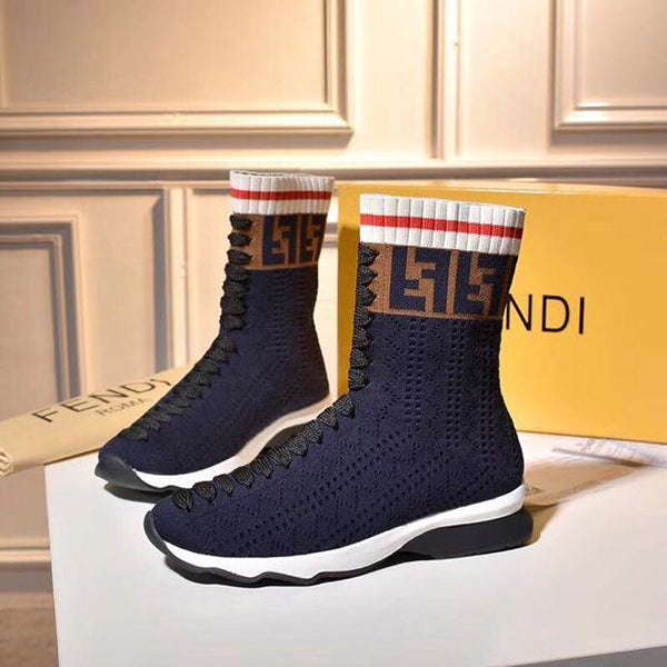 Fendi Sports elastic stocking boots shoes