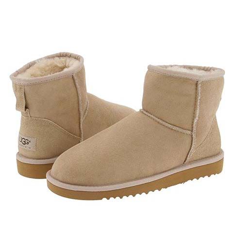 UGG Woman Men Leather Fur Snow Boots Flats Shoes