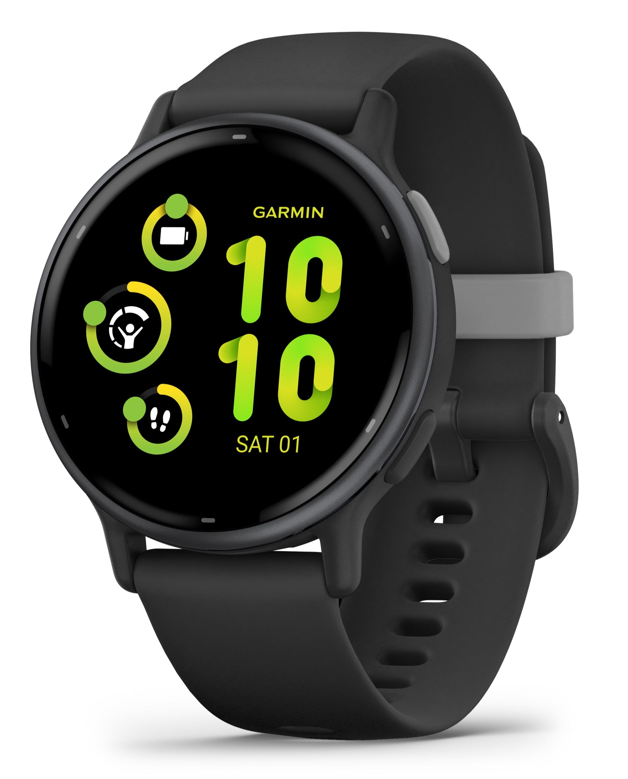  Garmin Venu Sq Music, GPS Smartwatch with Bright Touchscreen  Display, Features Music and Up to 6 Days of Battery Life, Slate and Moss  Green : Electronics