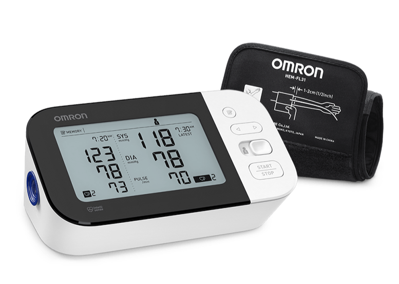 Omron BP7100 3 Series Upper Arm Blood Pressure Monitor & HBF-514C Full-Body  Sensor Body Composition Monitor & Scale with 7 Fitness Indicators (90-Day  Memory) 