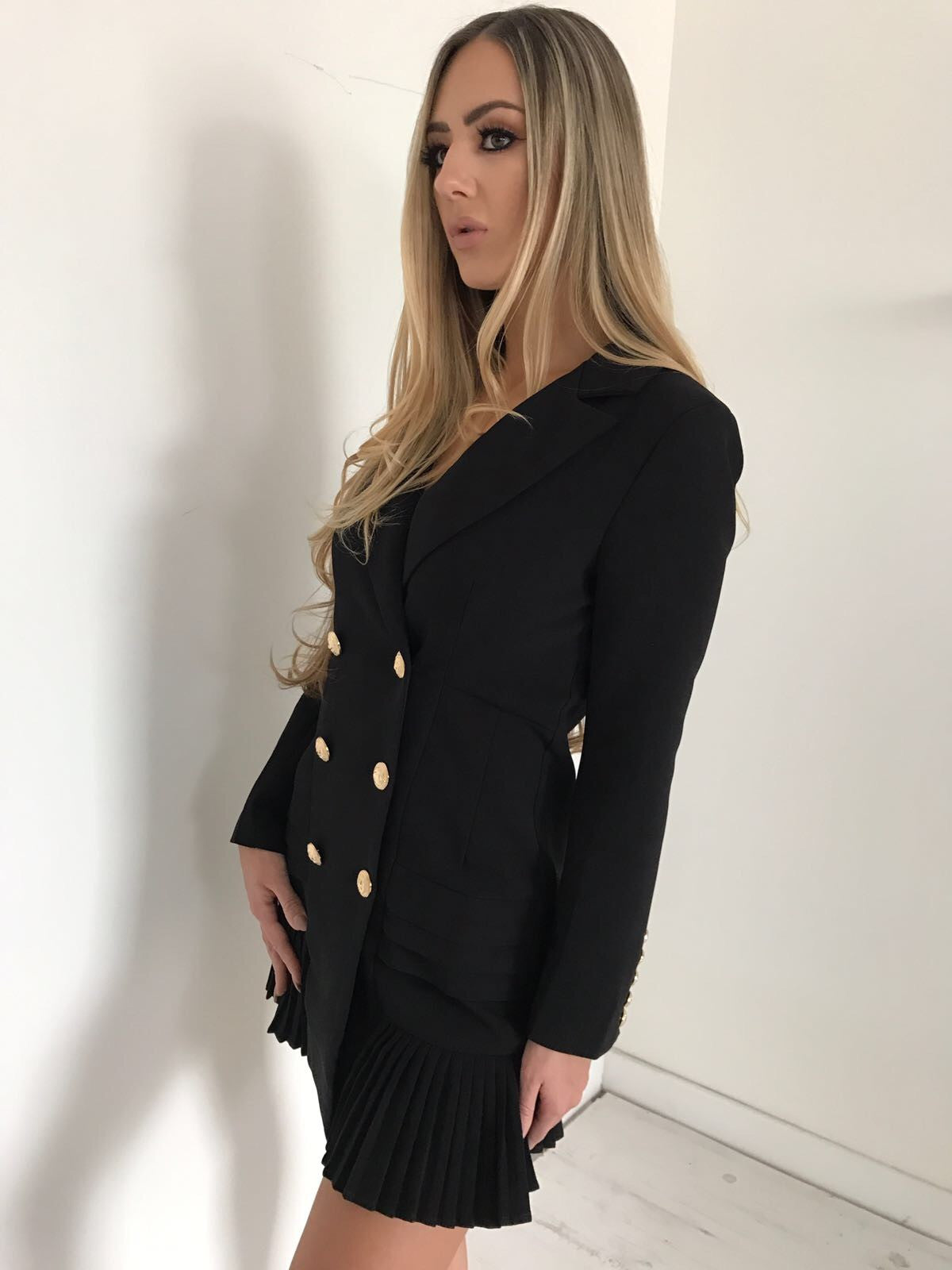 balmain inspired blazer dress