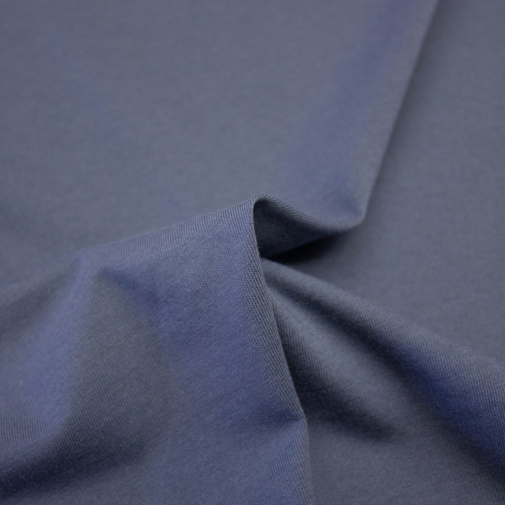 PETROL blue cotton JERSEY fabric