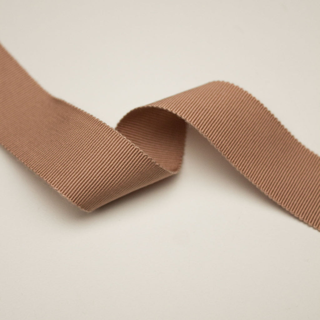 150.4 Organic cotton grosgrain ribbon 1-1/8 (30mm) undyed