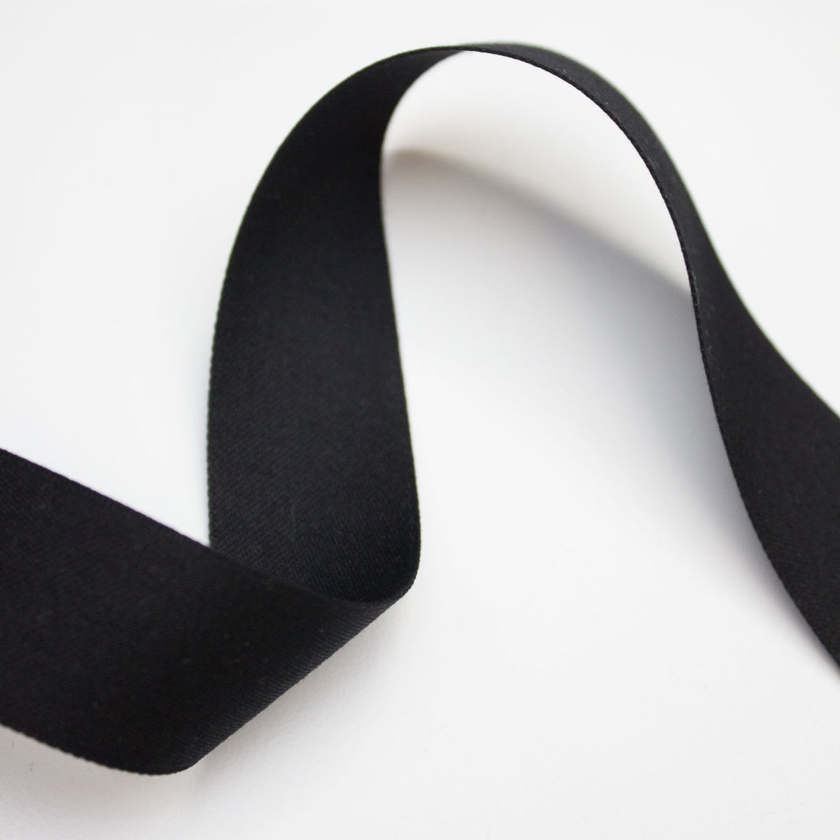 Black Cotton Ribbon 25mm | THE FABRIC SALES