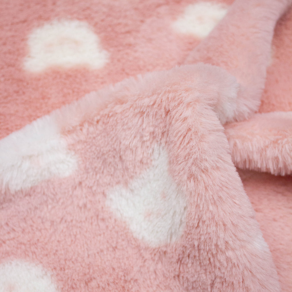 Vaya Old Pink Faux Fur SHOWROOM SAMPLE 34CM X 60CM