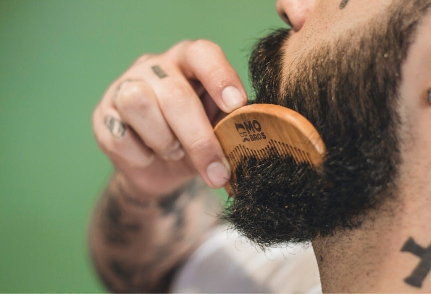 Soften your beard with a comb