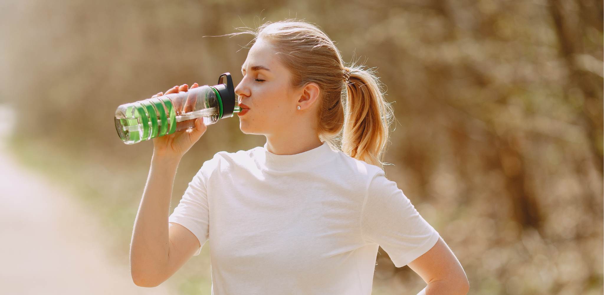 Women drinking water