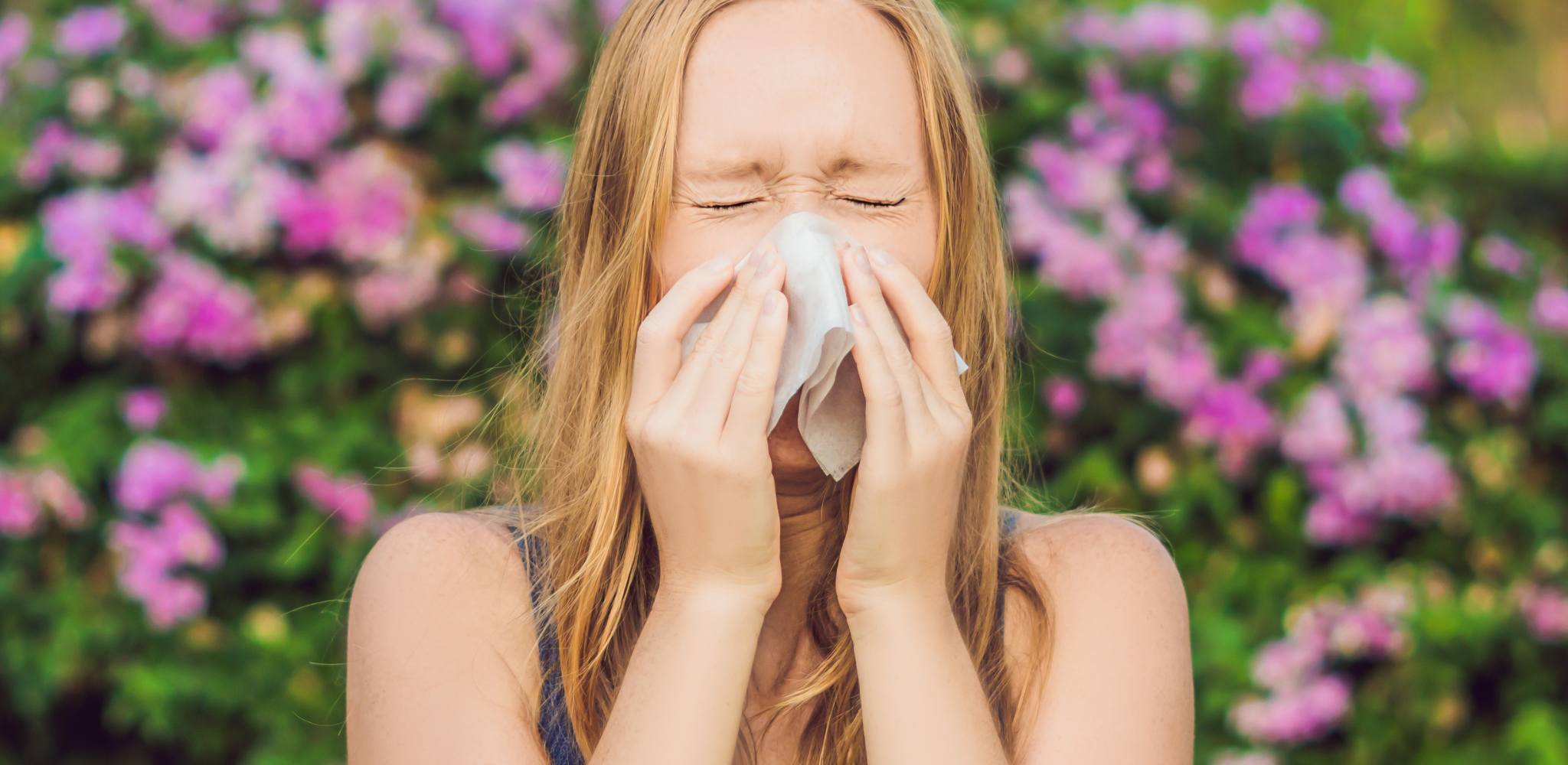 Women sneezing