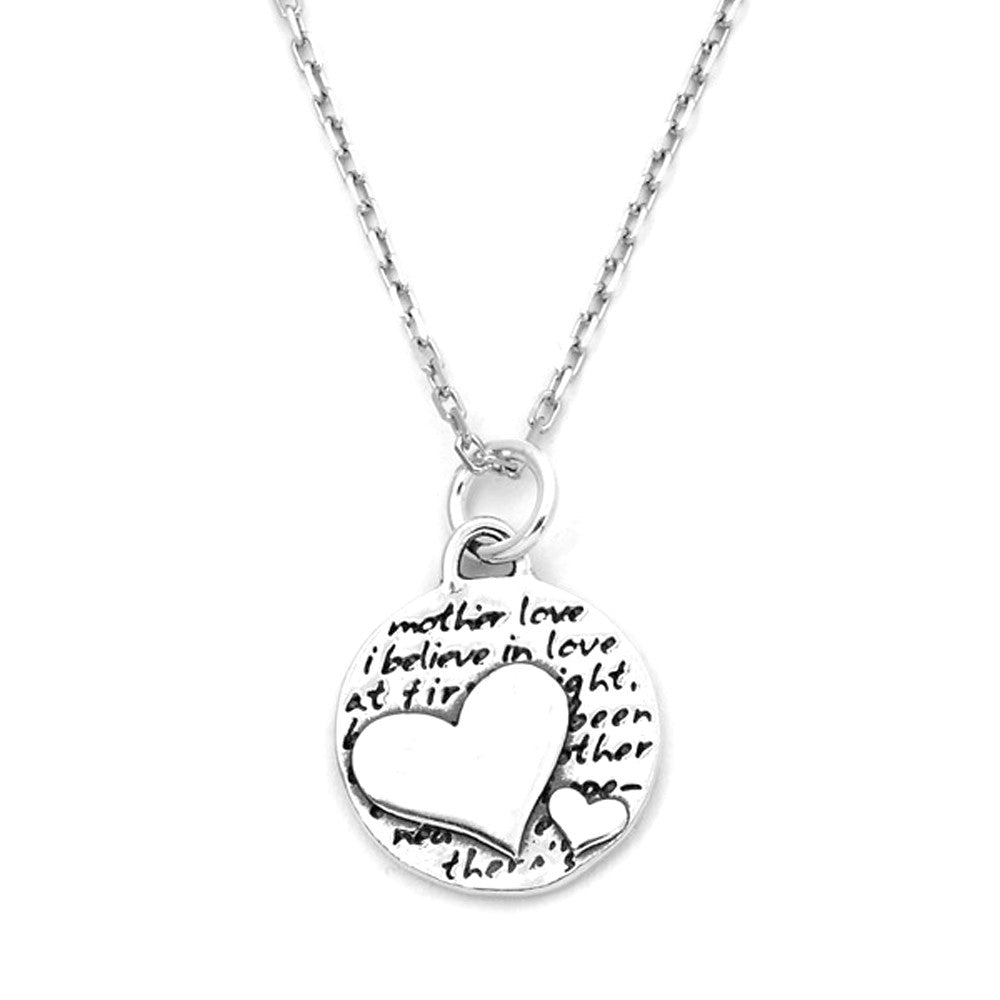 Two Hearts Necklace (Mother Love)-D101SM – Kevin N Anna