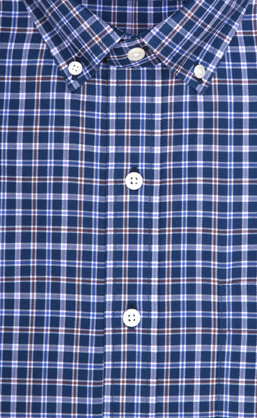 Classic Fit Blue Multi Plaid Twill Button-Down Sport Shirt – Wilkes & Riley