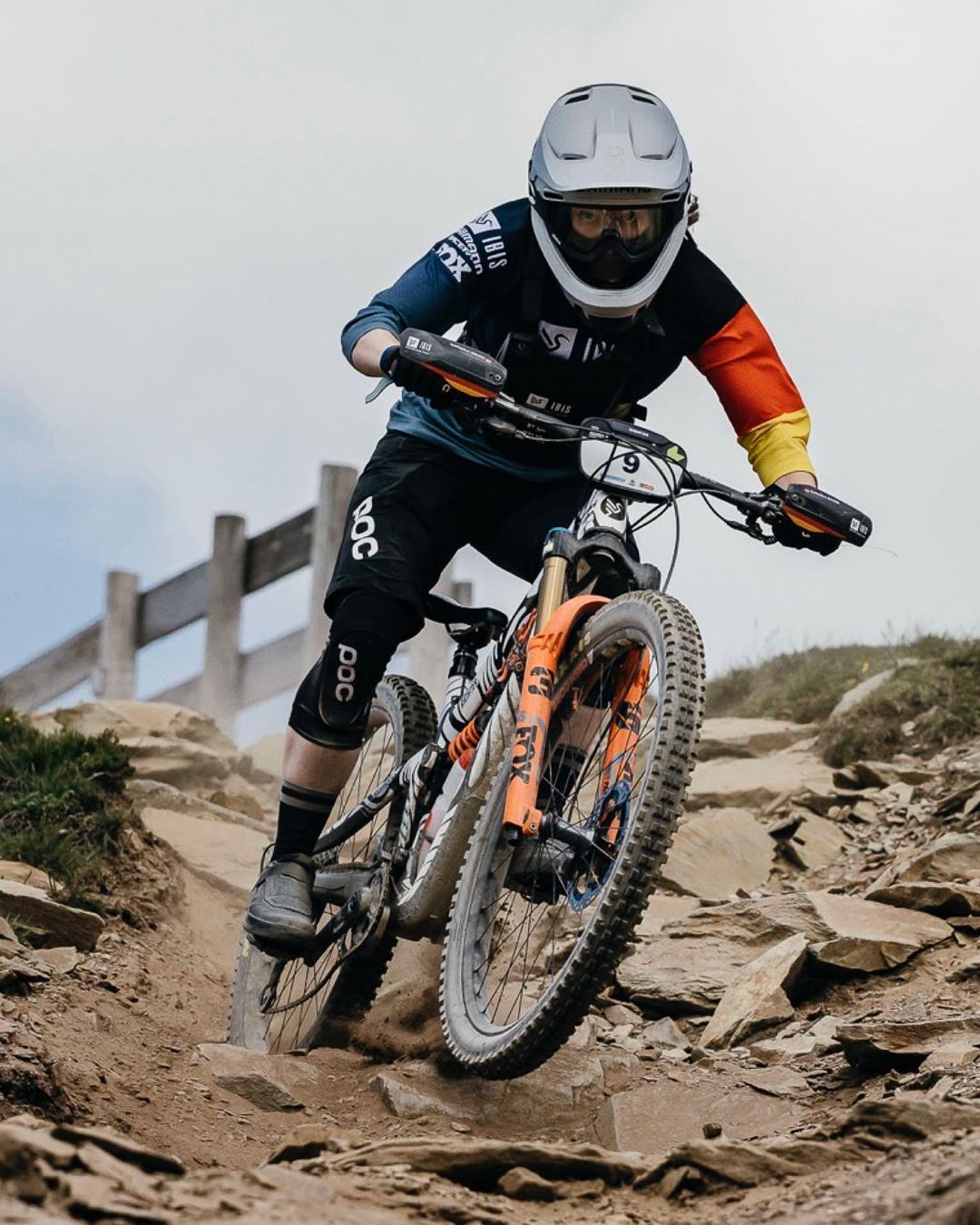 The new Ibis HD6 being raced in the 2023 Enduro World Cup. Photo by Niklas Wallner.