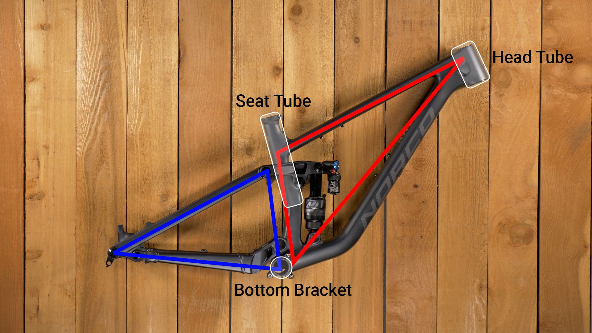 Mountain Bike Front and Rear Triangles