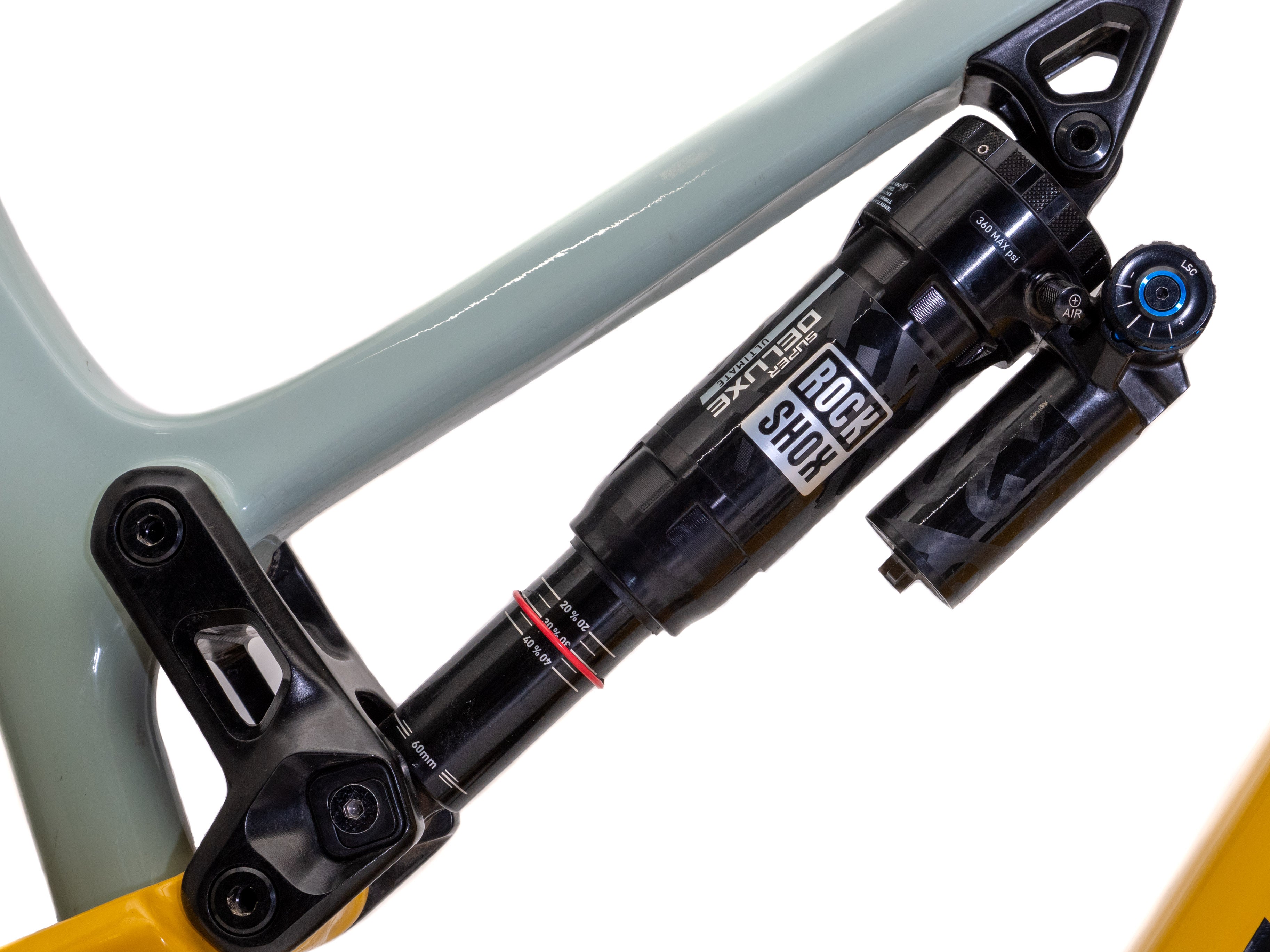 how to set sag for a rockshox super deluxe ultimate air shock