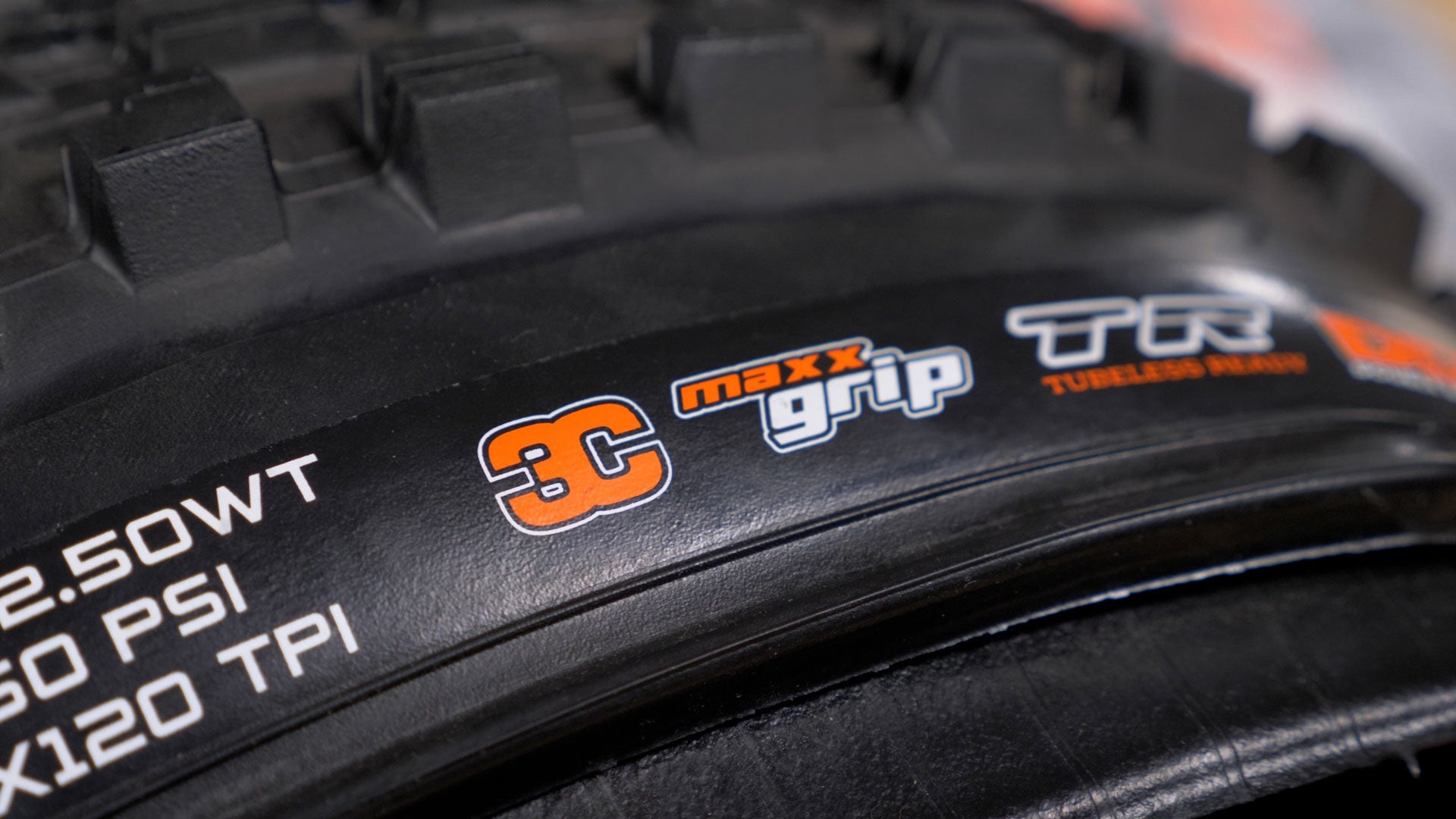 Tire compounds on a Maxxis DHF
