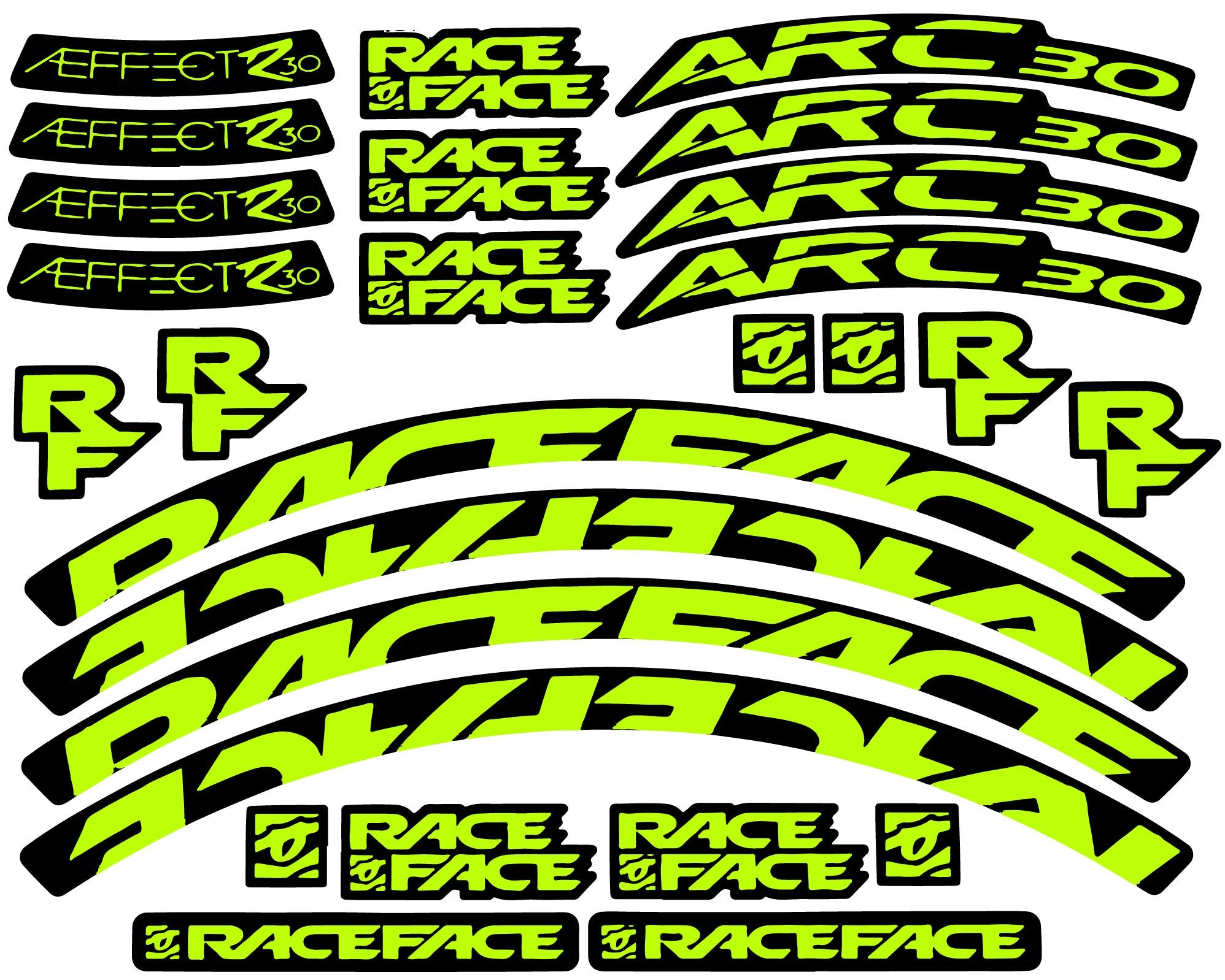 race face stickers